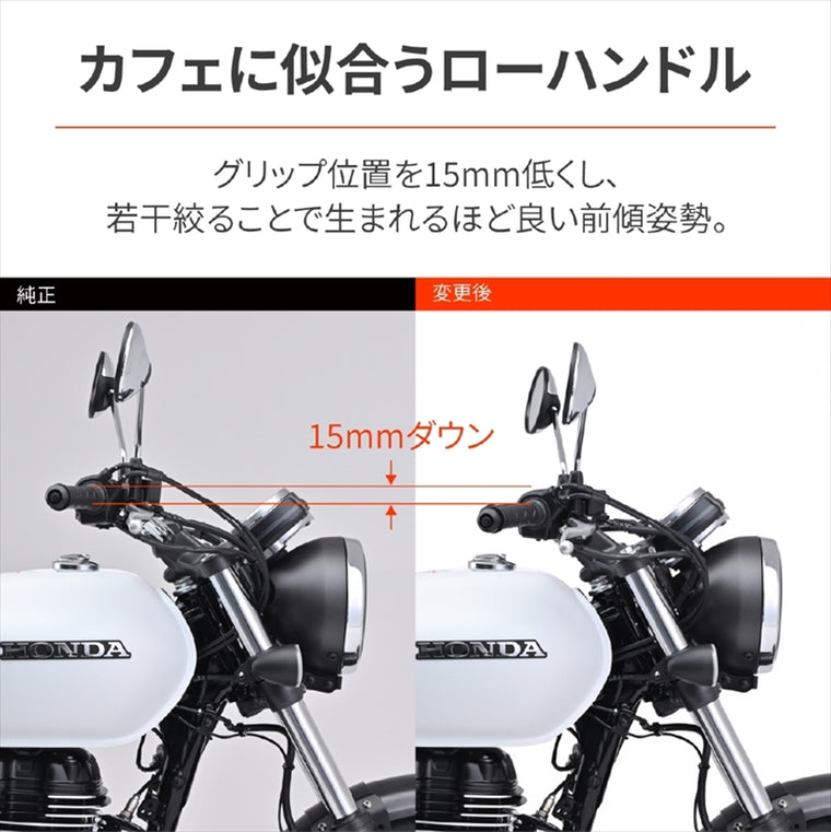 【デイトナ】DAYTONA LOWスタイルハンドル／ GB350／S（23） 95365