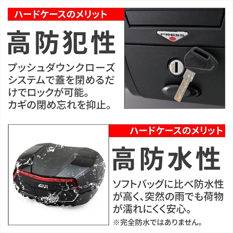 【デイトナ】GIVI V58NNBD MAXIA5 BK/RD 43247