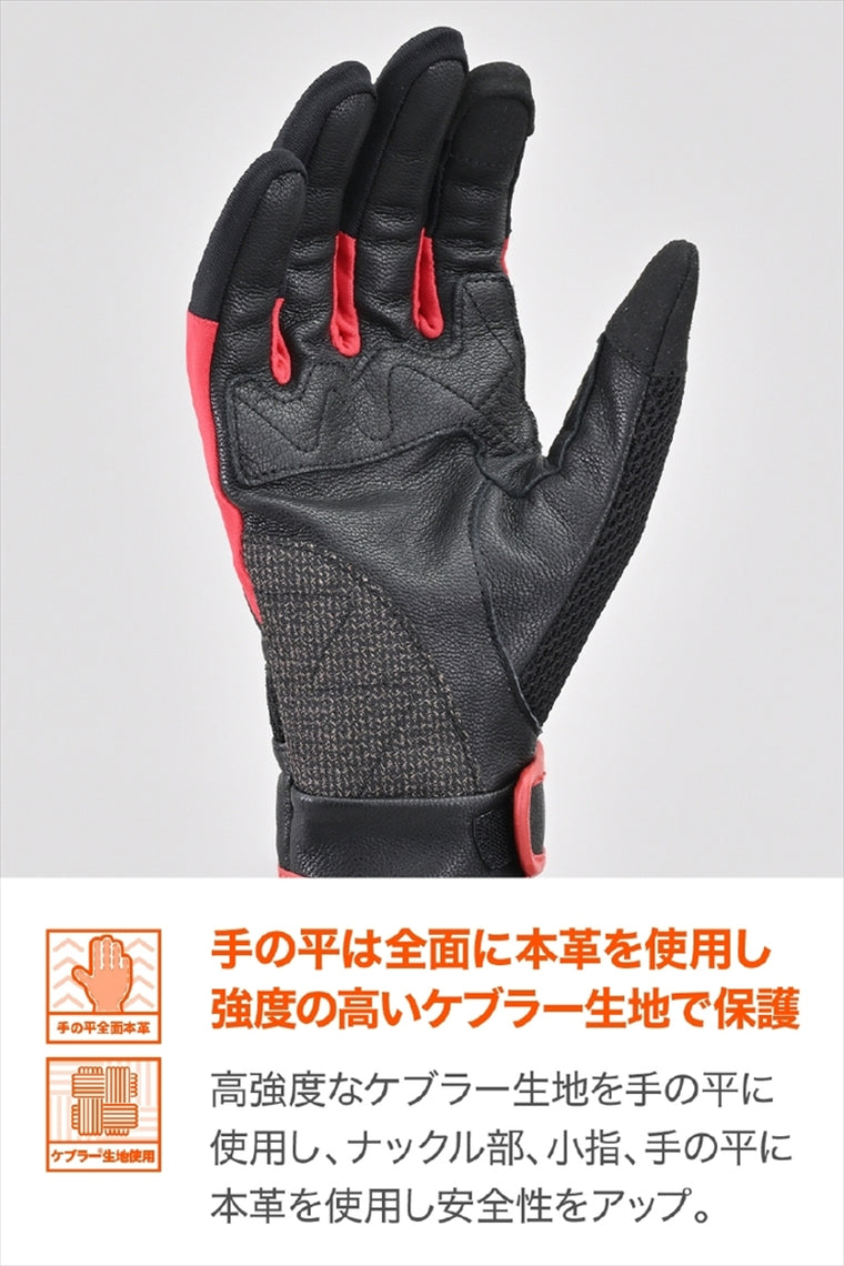 DAYTONA | DG010 スローバックメッシュG RD  XL | 46122