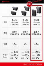 【デイトナ】HB DHS-52 ユニマウントバッグ レクタ 46191