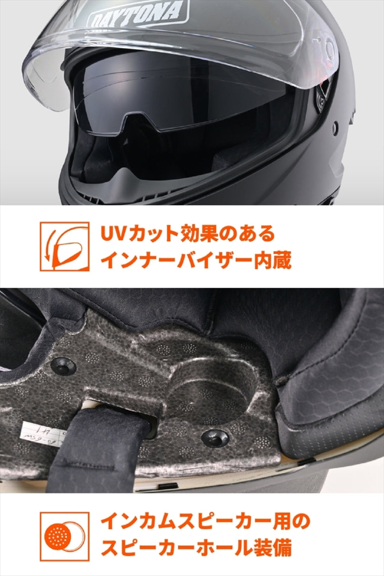 デイトナ｜DN001RSフルフェイスヘルメットMBK/S｜46434