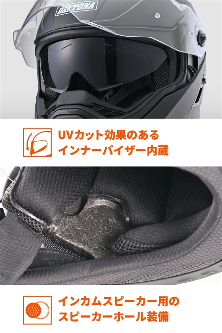 デイトナ｜DN004LTシステムヘルメットMBK/L｜46535