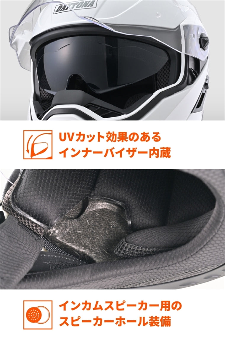 デイトナ｜DN004LTシステムヘルメットWH/S｜46537