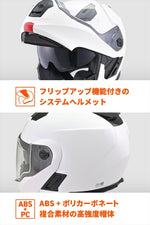 デイトナ｜DN004LTシステムヘルメットWH/M｜46538