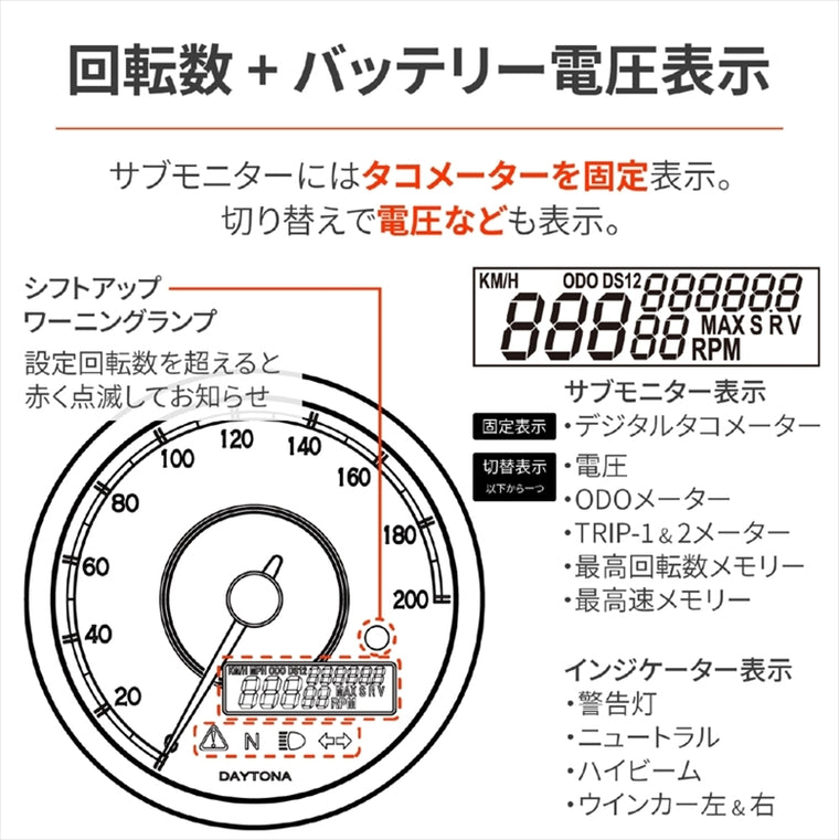 デイトナ｜VELONA80 SP200KM AND RPM｜48139