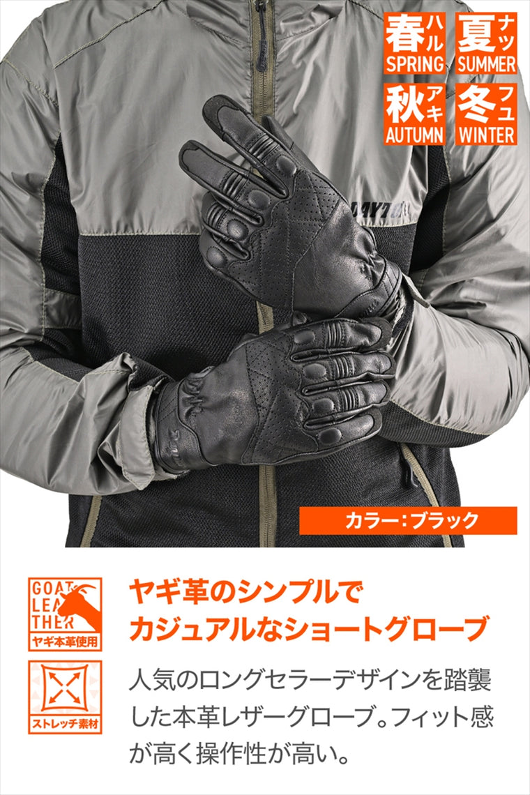 デイトナ｜DG019スローバックレザーBK/M｜61715