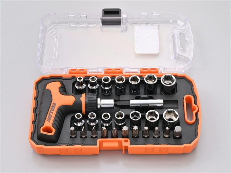 DAYTONA インチ/ミリセット 27PC ラチェットTガタ 61365 – はとや