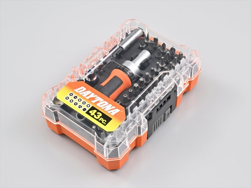 DAYTONA ミニツールセット 43P ラチェットドライバー 61371 – はとや