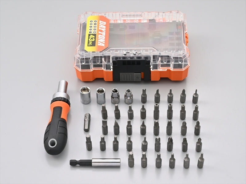 DAYTONA ミニツールセット 43P ラチェットドライバー 61371 – はとや