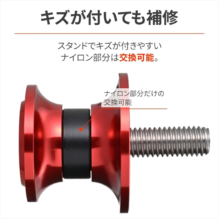 デイトナ｜スプールNYLONGRIP M8 レッド｜61543