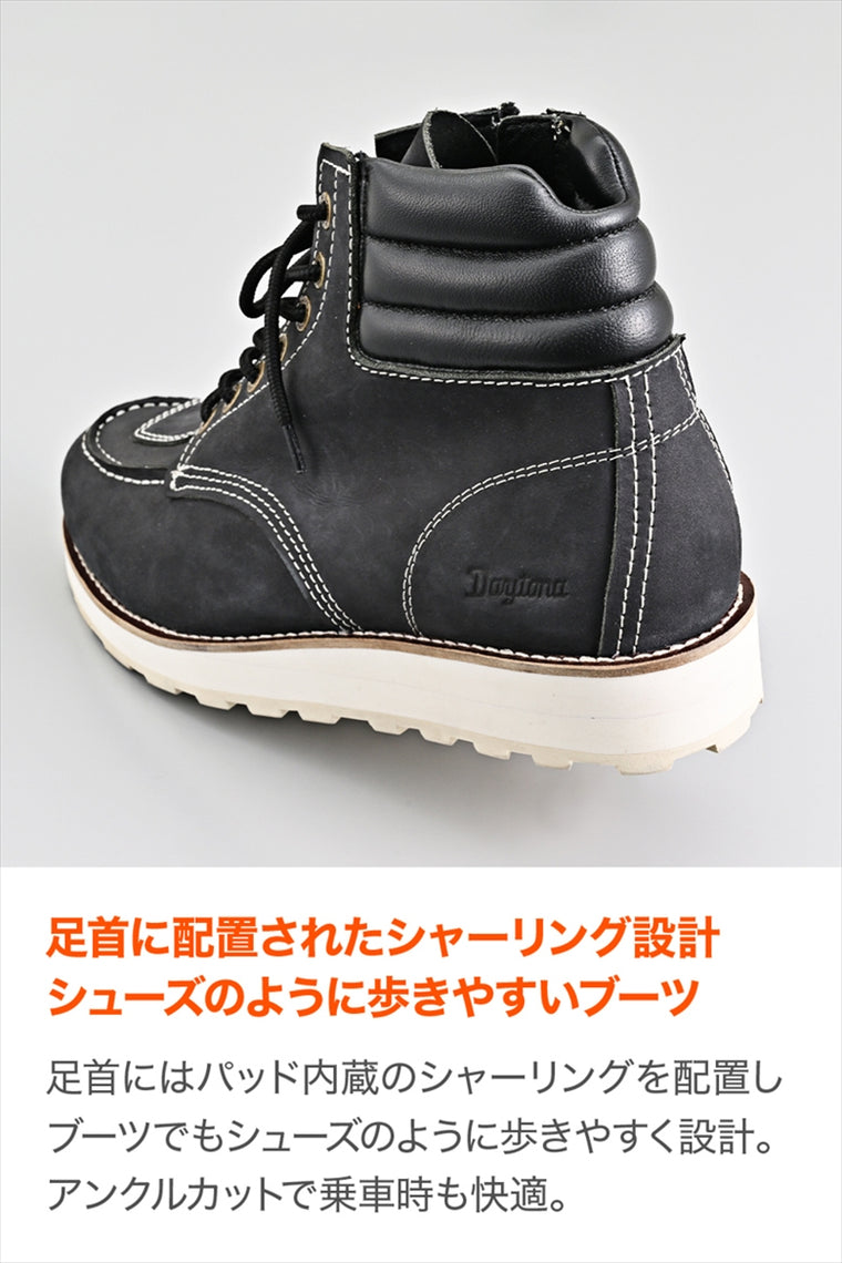 DAYTONA(デイトナ)｜DS-006 モックトゥブーツ BK23.5｜62893
