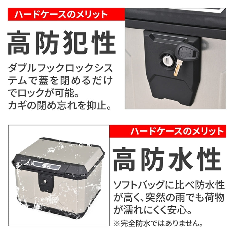 デイトナ｜GIVI MTN47AD(WP) マッターホルン シルバー｜63500