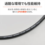 DAYTONA(デイトナ)｜ハンヨウプラグコード BLK 7MM-2M｜63929