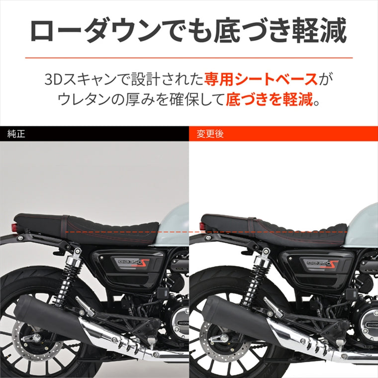 DAYTONA(デイトナ)｜COZYシート ロー/STD GB350S 21-25[2BL-NC59/8BL-NC59]｜65990