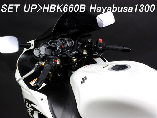 【ハリケーン】ハリケーン バーハンドルkit ブラック ハヤブサ1300 08-17(ABS車も可) HBK660B-01