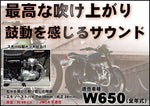 POSH FAITH｜W1タイプフルエキゾーストマフラー W650(全年式)※車検非対応｜040052-10