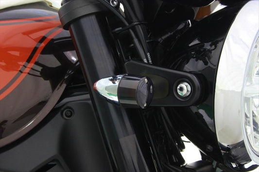 POSH FAITH(ポッシュフェイス)｜LED クラシカル 砲弾タイプウインカー メッキボディ/スモークレンズ Z900RS 18-25 CAFE/Z650RS 22-25 ｜132097-73