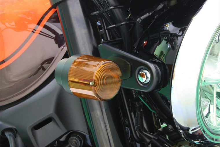 POSH FAITH(ポッシュフェイス)｜LED スーパーバイクウインカー ブラックボディ/オレンジレンズ Z900RS 18-25 CAFE/Z650RS 22-25 ｜132193-76