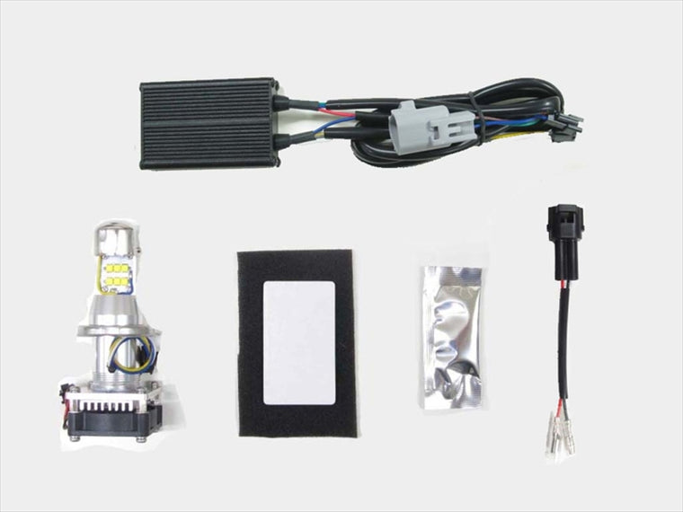 プロテック｜LHL-K06 H4LEDヘッドライトバルブkit(ライトレス)3000k W230/メグロS1 25- 8BL-BJ230A｜64026-02