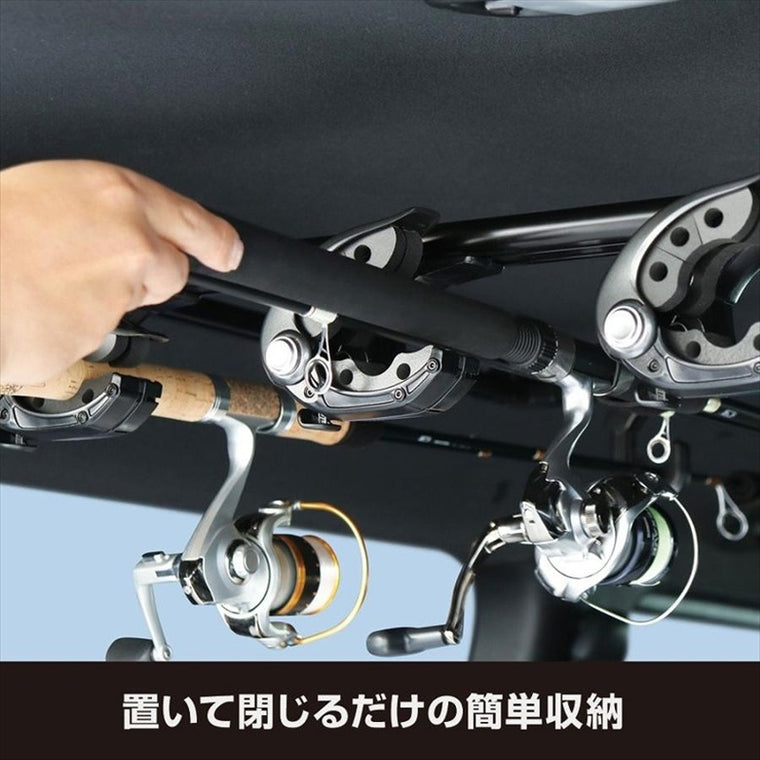 【ヤック】VISOA スマートロッドホルダー 5本用 200系ハイエース スーパーGL標準専用 U-HA1F