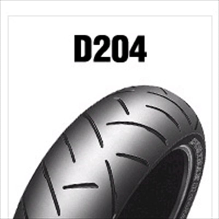 DUNLOP(ダンロップ) | 120/60ZR17 55W D204F TL バイク用タイヤ リア 1本 | 243981 | D204