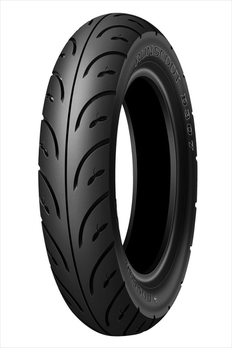 DUNLOP(ダンロップ) | RUNSCOOT D307 TL バイク用タイヤ フロント・リア兼用 1本 | 305511 | 80/90-10 44J TL