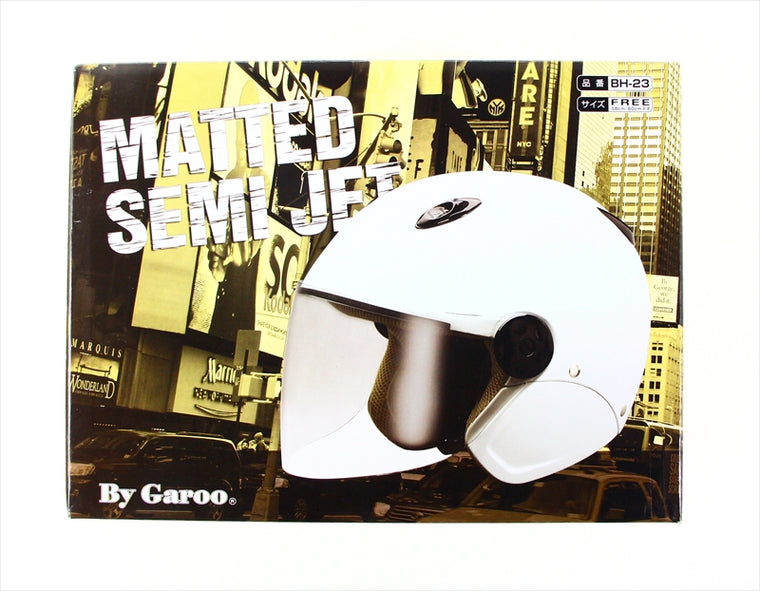 UNICAR(ユニカーコウギョウ)｜MATTEDセミジェットヘルメット｜BH23W