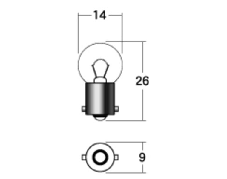 M＆Hmatsushima(エムアンドエイチマツシマ)｜M＆H ノーマルバルブ ウインカーキュウ 12V10W クリア｜1P7514