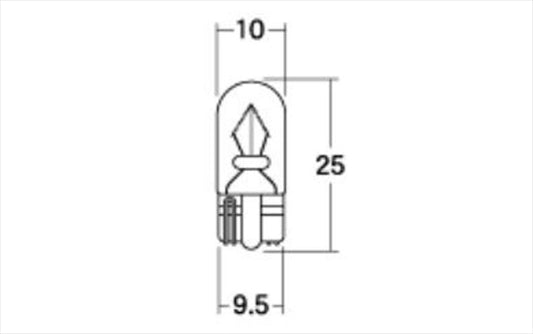 M＆Hmatsushima(エムアンドエイチマツシマ)｜M＆H ノーマルバルブ メーター ポジションキュウ 6V3W クリア｜B-WB06