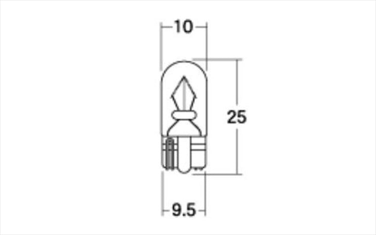 M＆Hmatsushima(エムアンドエイチマツシマ)｜M＆H ノーマルバルブ メーター ポジションキュウ 12V1.7W クリア｜B-WB11