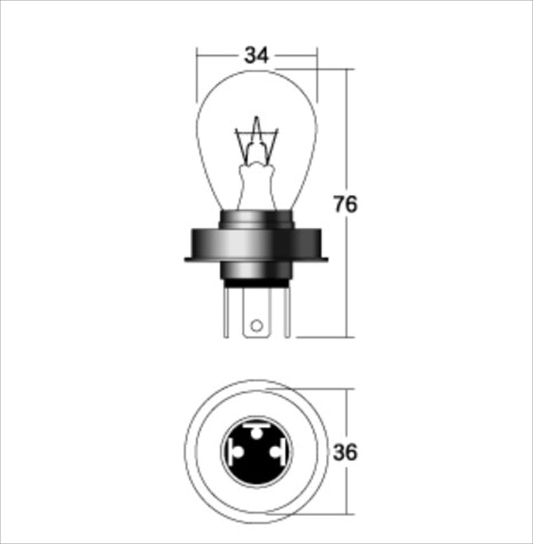 M＆Hmatsushima(エムアンドエイチマツシマ)｜M＆H ノーマルバルブ ヘッドキュウ 12V50 40W クリア｜1P2414