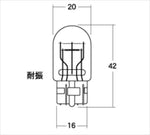 M＆Hmatsushima(エムアンドエイチマツシマ)｜M＆H ノーマルバルブ ストップ テール ウインカー 12V18 5W クリア｜B-WB74