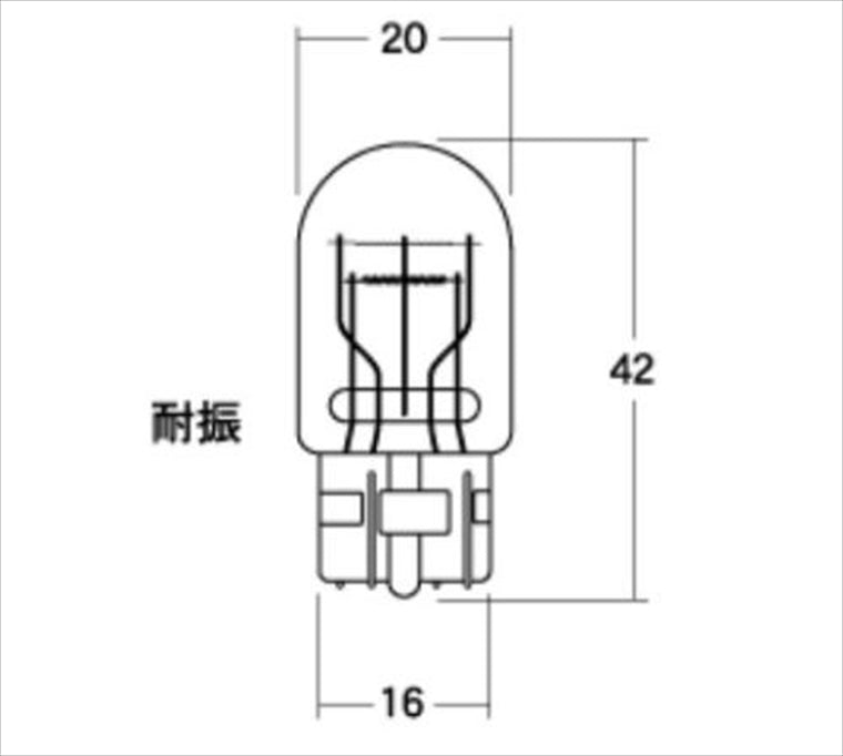 M＆Hmatsushima(エムアンドエイチマツシマ)｜M＆H ノーマルバルブ ストップ テール ウインカー 12V18 5W クリア｜B-WB74