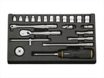 【ケイティーシー キョウトキカイコウグ】6.3sq.ソケットレンチセット          22点セット NTB222XA