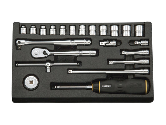 【ケイティーシー キョウトキカイコウグ】6.3sq.ソケットレンチセット          22点セット NTB222XA