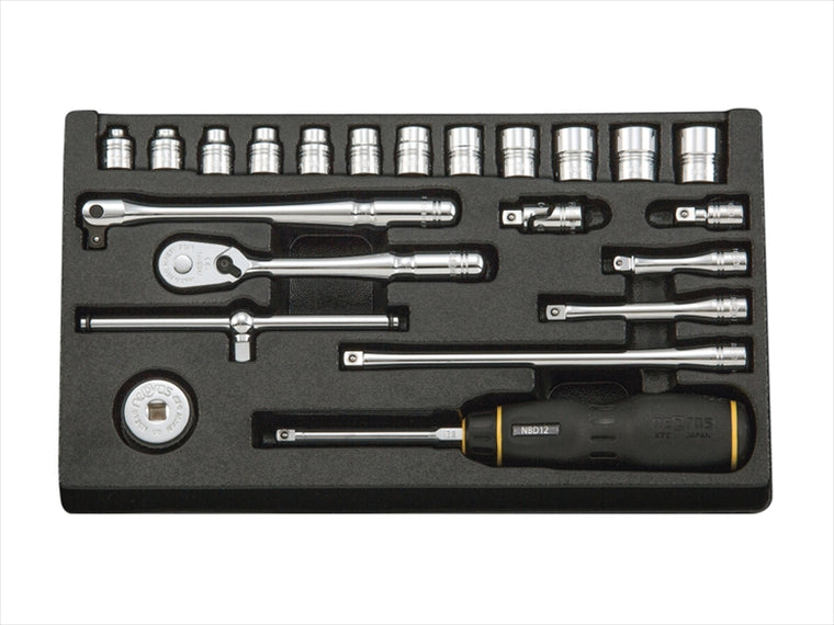 【ケイティーシー キョウトキカイコウグ】6.3sq.ソケットレンチセット          22点セット NTB222XA