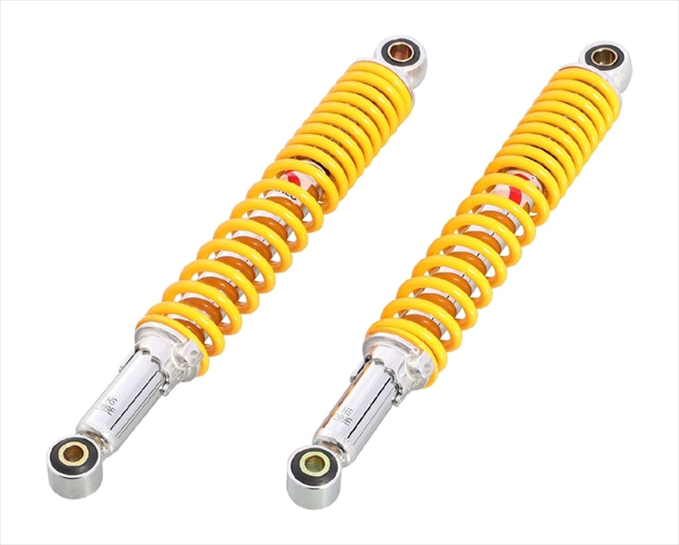 【キタコ】リアショックSET(メッキ/YE) C50(キャブ) 2ホン 520-1087130