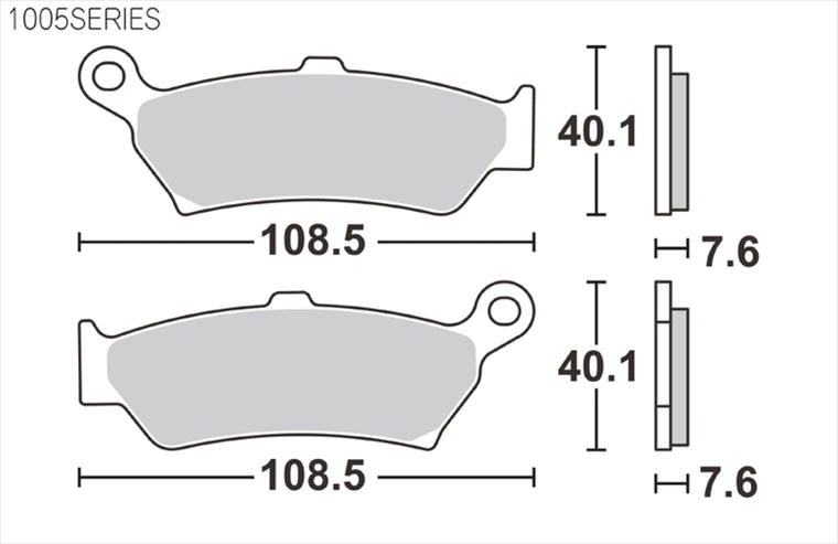 KITACO(キタコ)｜SBSブレーキパッド リア 1005LS R1300GS 24/ADVENTURE 25｜777-1005030