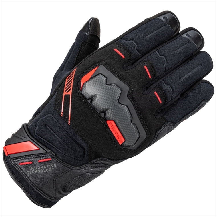 【アールエスタイチ】RSタイチ アームド ウインターグローブ BLK／RED ＃XL RST647BK11XL