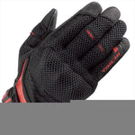 【アールエスタイチ】RSタイチ ラバーナックル メッシュグローブ BLK／RED ＃S RST463BK11S