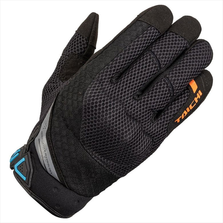 【アールエスタイチ】RSタイチ ラバーナックル メッシュグローブ CYAN／ORG ＃XXL RST463BU11XXL