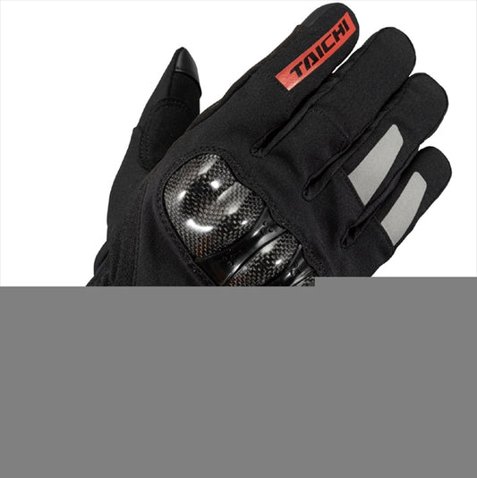 【アールエスタイチ】RSタイチ カーボン ウインターグローブ BLK／RED ＃L RST653BK11L