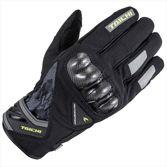 【アールエスタイチ】RSタイチ カーボン ウインターグローブ CRUSH BLK／NEON ＃L RST653BK41L