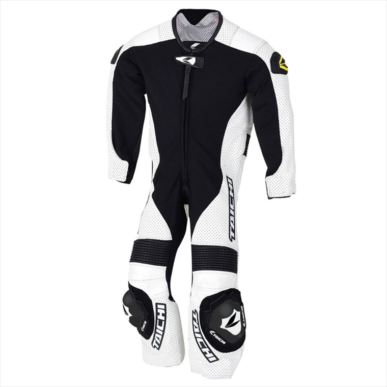 【アールエスタイチ】RSタイチ J-022 キッズ レザースーツ WHITE （140CM） NXL0220100K140