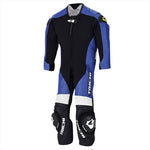 【アールエスタイチ】RSタイチ J-022 キッズ レザースーツ BLUE（130CM） NXL0225500K130