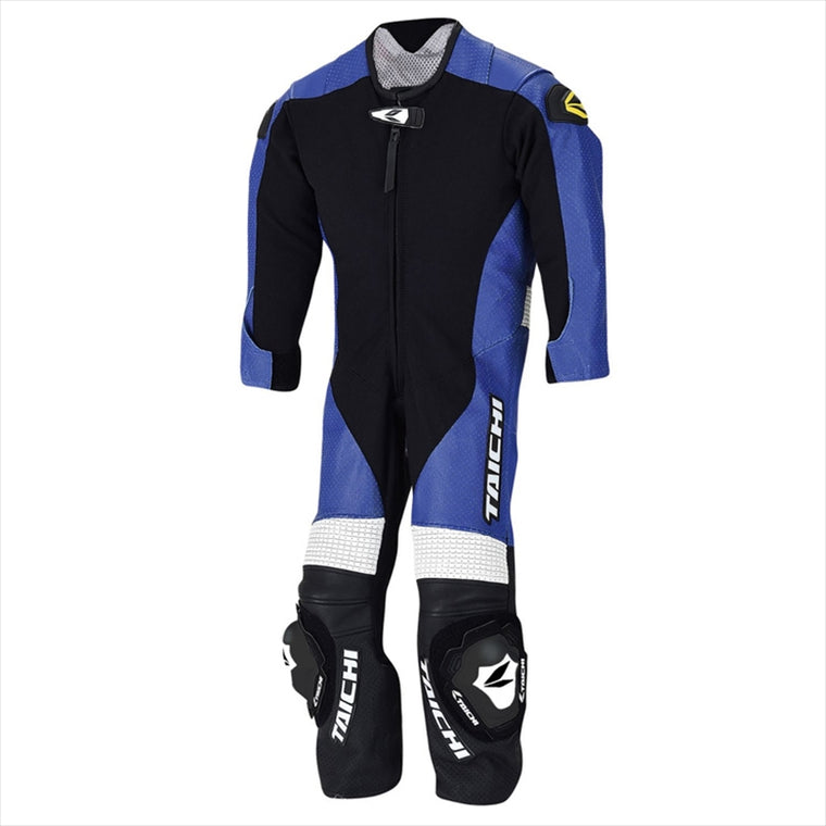 【アールエスタイチ】RSタイチ J-022 キッズ レザースーツ BLUE（130CM） NXL0225500K130