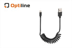 Optiline(オプティライン)｜LAMPA スプリングケーブル USB-ライトニング 100cm｜38701