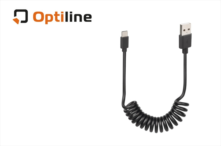 Optiline(オプティライン)｜LAMPA スプリングケーブル USB-タイプC 100cm｜38702