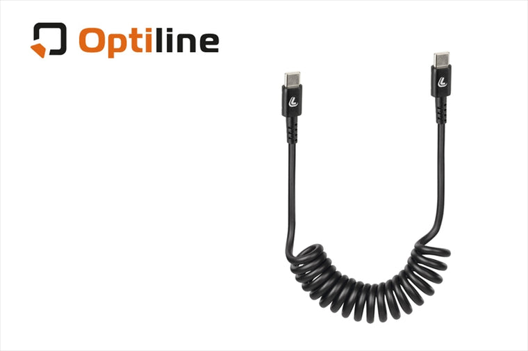 Optiline(オプティライン)｜LAMPA スプリングケーブル タイプC-タイプC 100cm｜38707