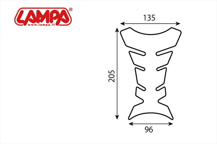 LAMPA(ランパ)｜LAMPA フューエルタンクパット X1 カーボン調｜90010